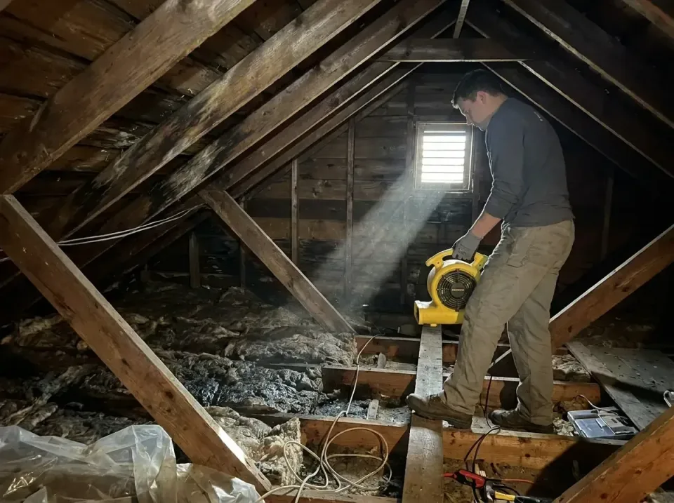 attic-water-damage-drying-proc-007 — frequently asked questions, Emergency Water Extraction & 24/7 Flood Response in Winoosk…